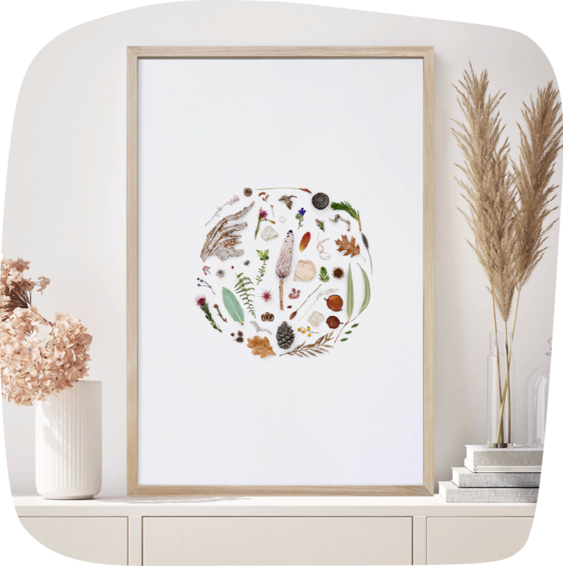 digital wall art, printable art, botanical prints, leaf art, UK, England, United Kingdom